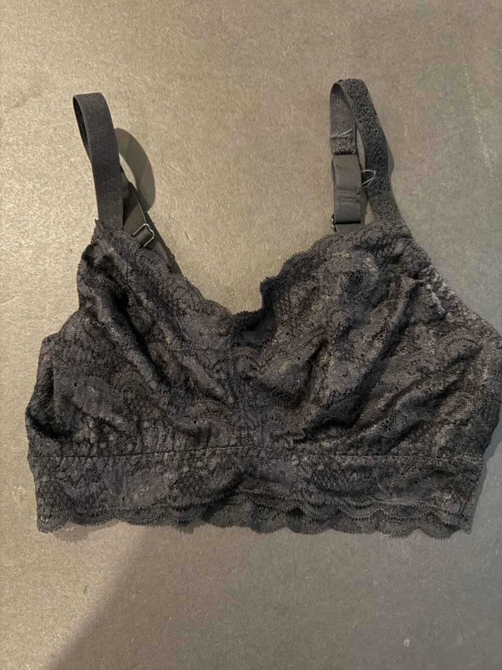 Cosabella Never Say Never Black Lace Bralette Size M